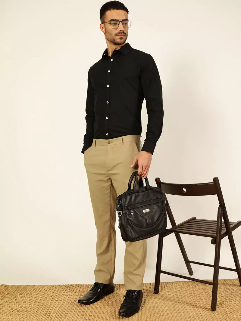 Thomas Scott Men Premium Slim Fit Opaque Formal Shirt