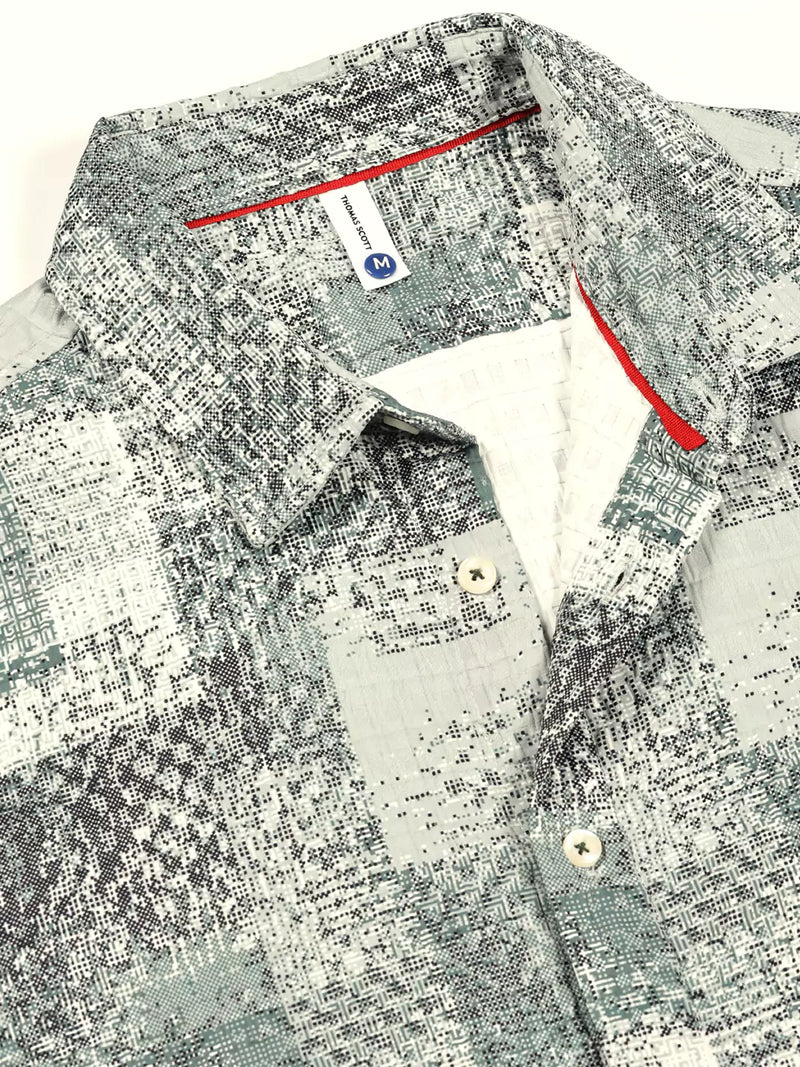Thomas Scott Men Premium Slim Fit Opaque Printed Casual Shirt
