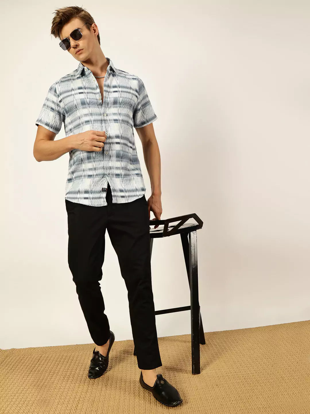 Thomas Scott Men Premium Slim Fit Opaque Printed Casual Shirt