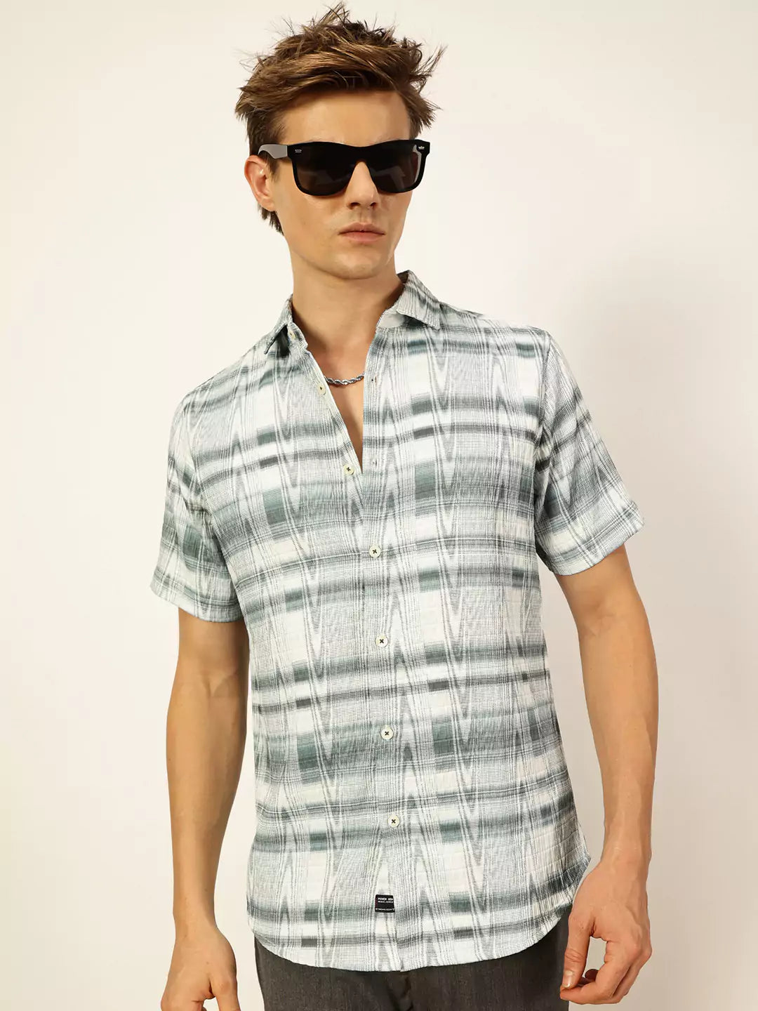 Thomas Scott Men Premium Slim Fit Opaque Printed Casual Shirt