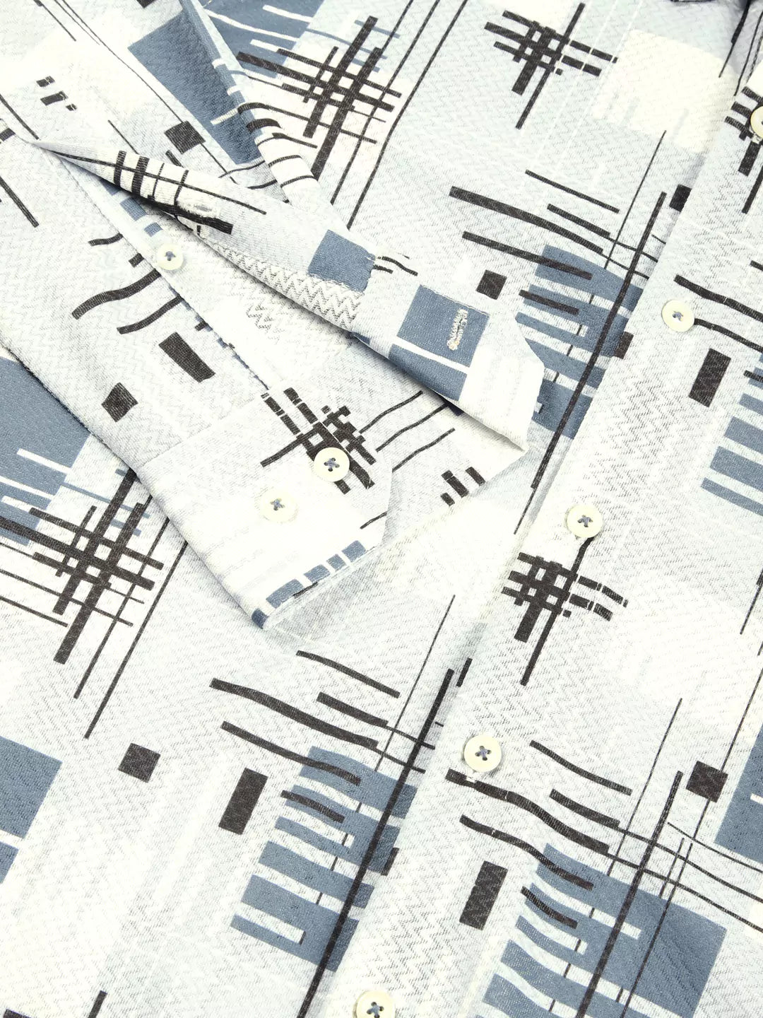 Thomas Scott Men Premium Graphic Printed Slim Fit Casual Shirt
