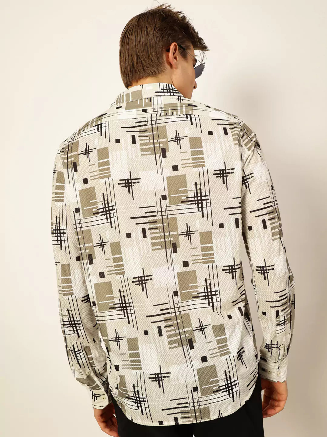 Thomas Scott Men Premium Slim Fit Opaque Printed Casual Shirt