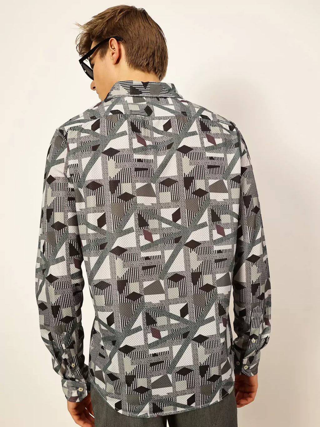 Thomas Scott Men Premium Slim Fit Opaque Printed Casual Shirt