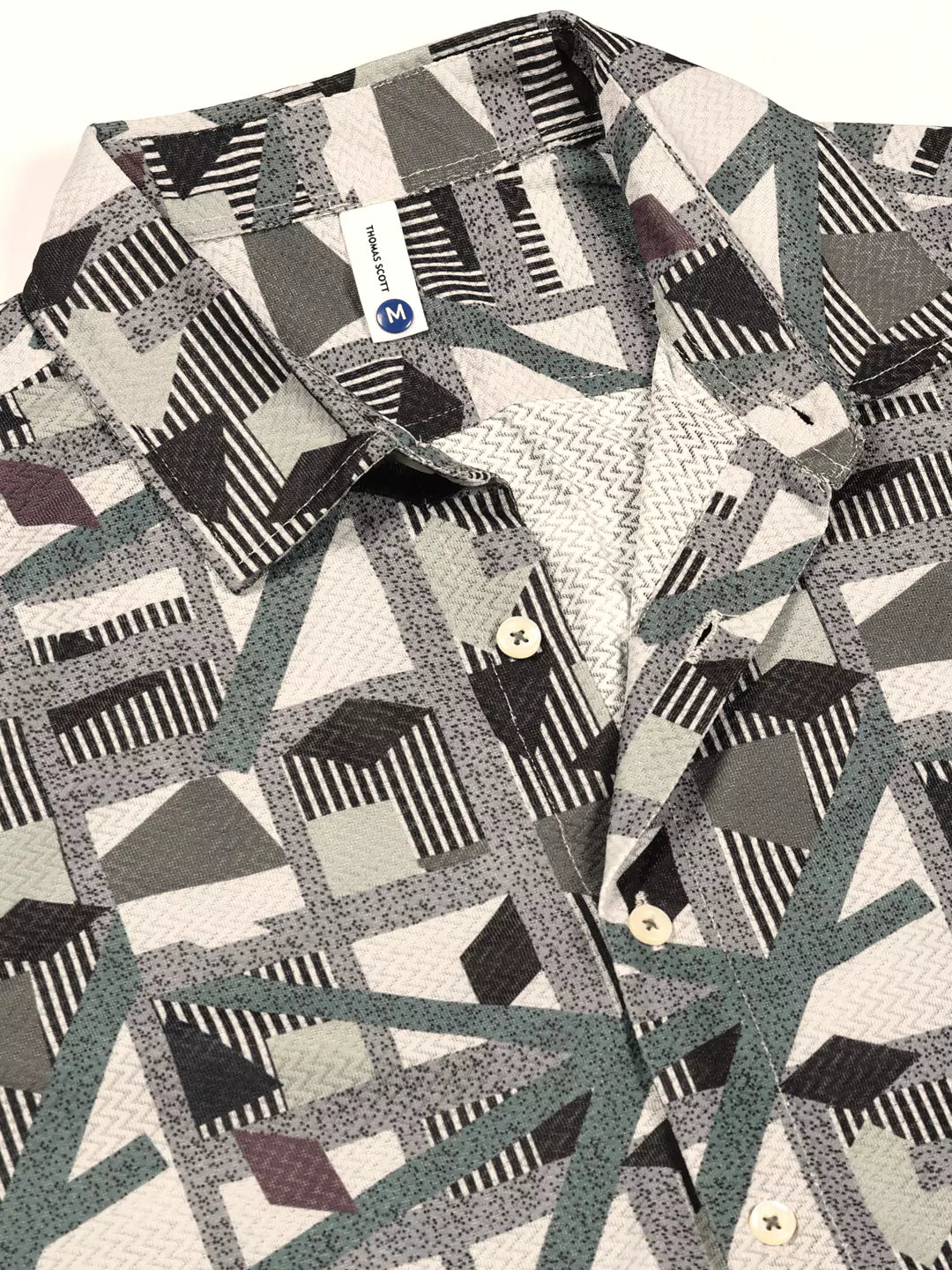 Thomas Scott Men Premium Slim Fit Opaque Printed Casual Shirt