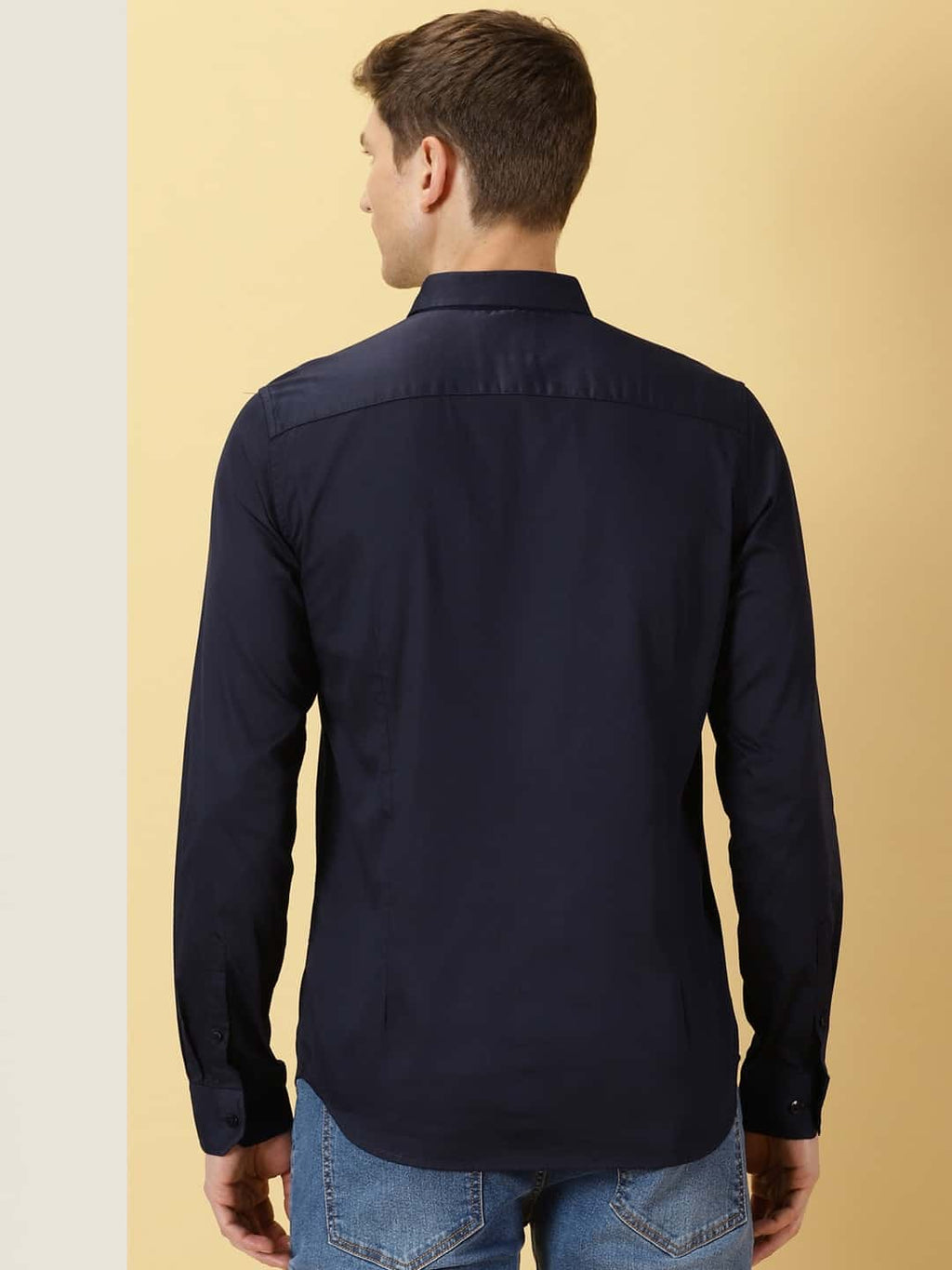 Thomas Scott Men Classic Slim Fit Spread Collar Casual Shirt