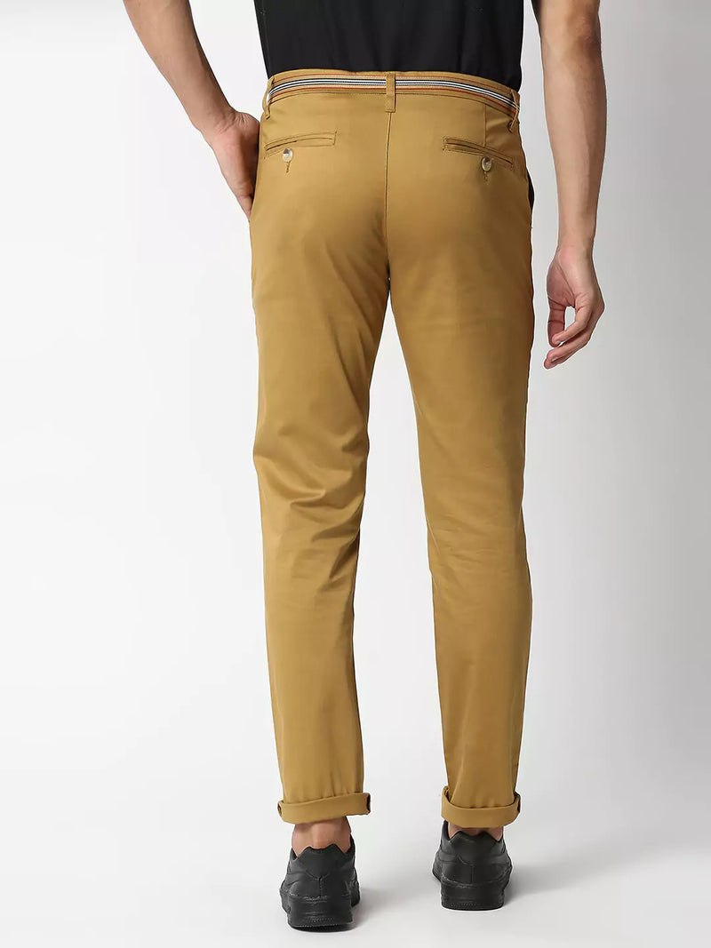 Thomas Scott Men Brown Slim Fit Chinos Trousers