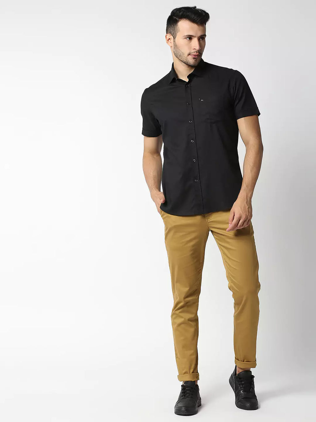 Thomas Scott Men Brown Slim Fit Chinos Trousers