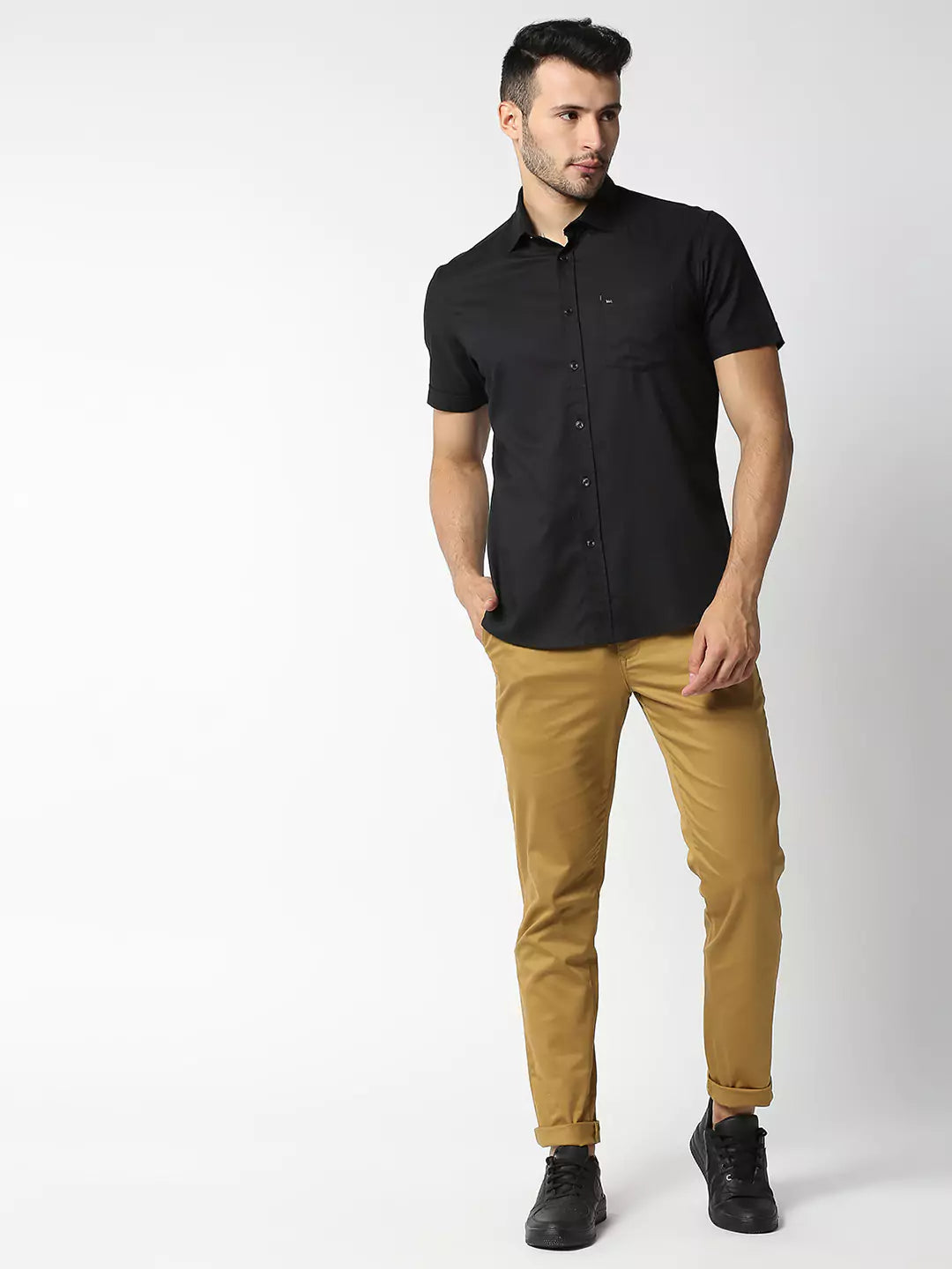 Thomas Scott Men Brown Slim Fit Chinos Trousers