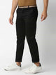 Coal Black Slim Fit Cotton Chinos Trouser For Men
