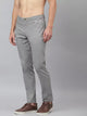 Fossil Grey  Solid Slim Fit Sustainable Chinos Trouser  For Men