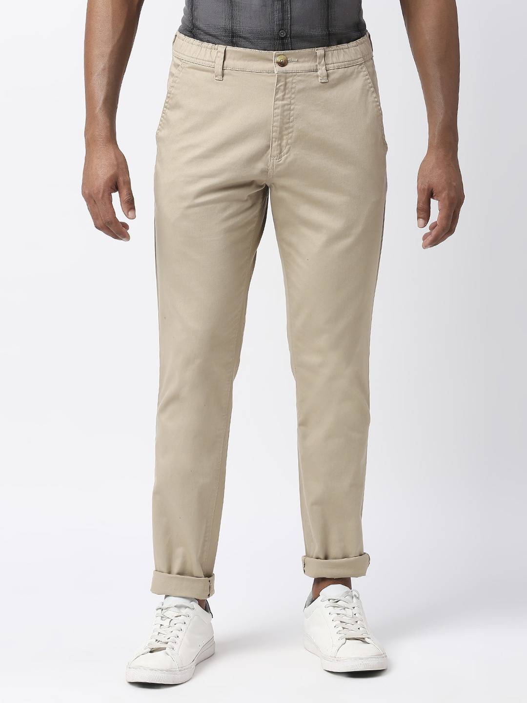 Thomas Scott Men Mid-Rise Classic Slim Fit Chinos Trousers
