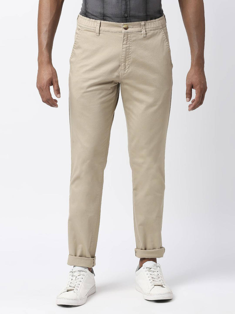 Thomas Scott Men Mid-Rise Classic Slim Fit Chinos Trousers