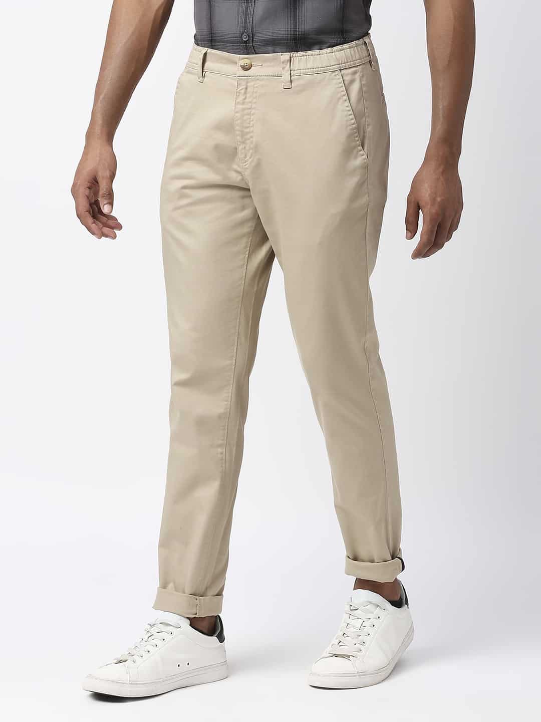Thomas Scott Men Mid-Rise Classic Slim Fit Chinos Trousers