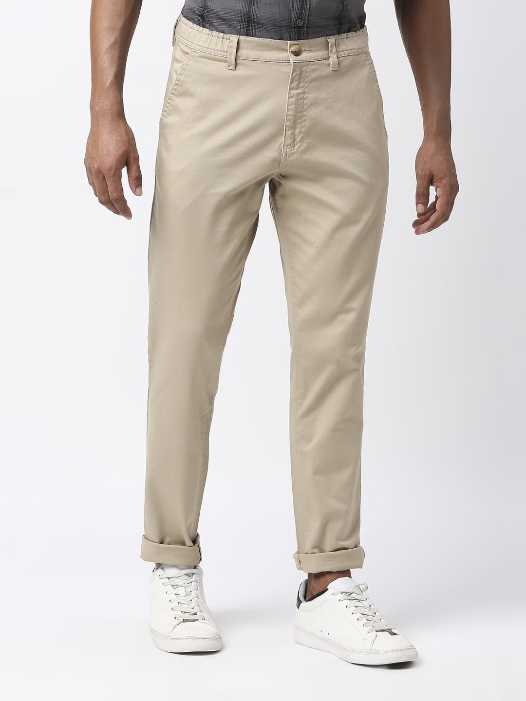 Thomas Scott Men Mid-Rise Classic Slim Fit Chinos Trousers