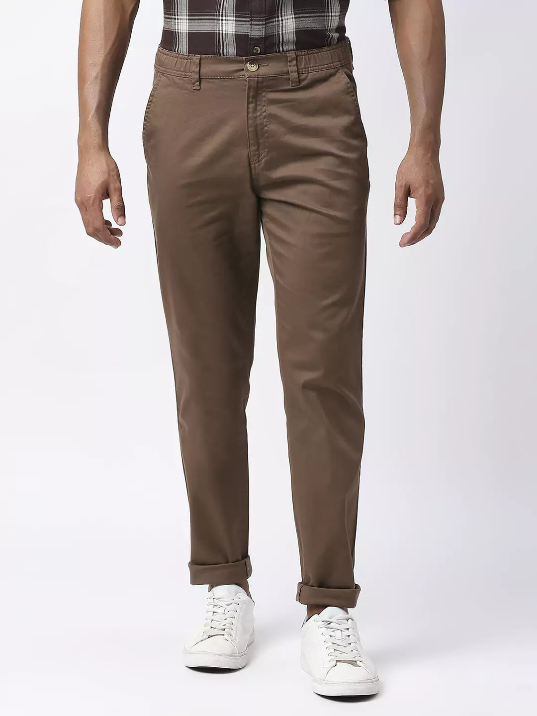 Thomas Scott Men Mid-Rise Classic Slim Fit Trousers