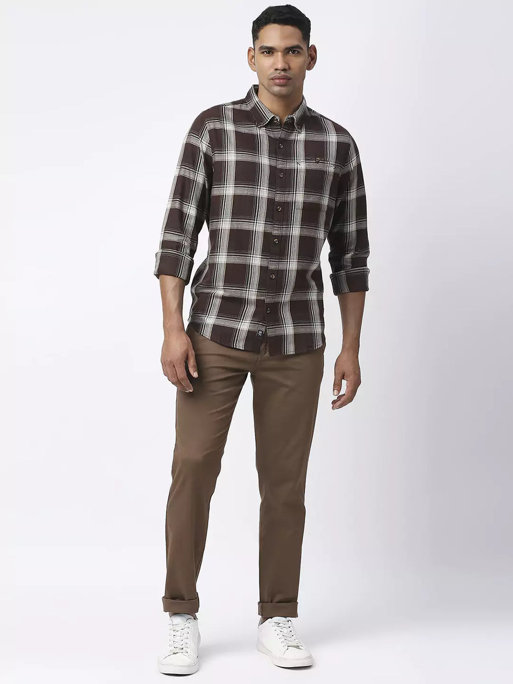 Thomas Scott Men Mid-Rise Classic Slim Fit Trousers