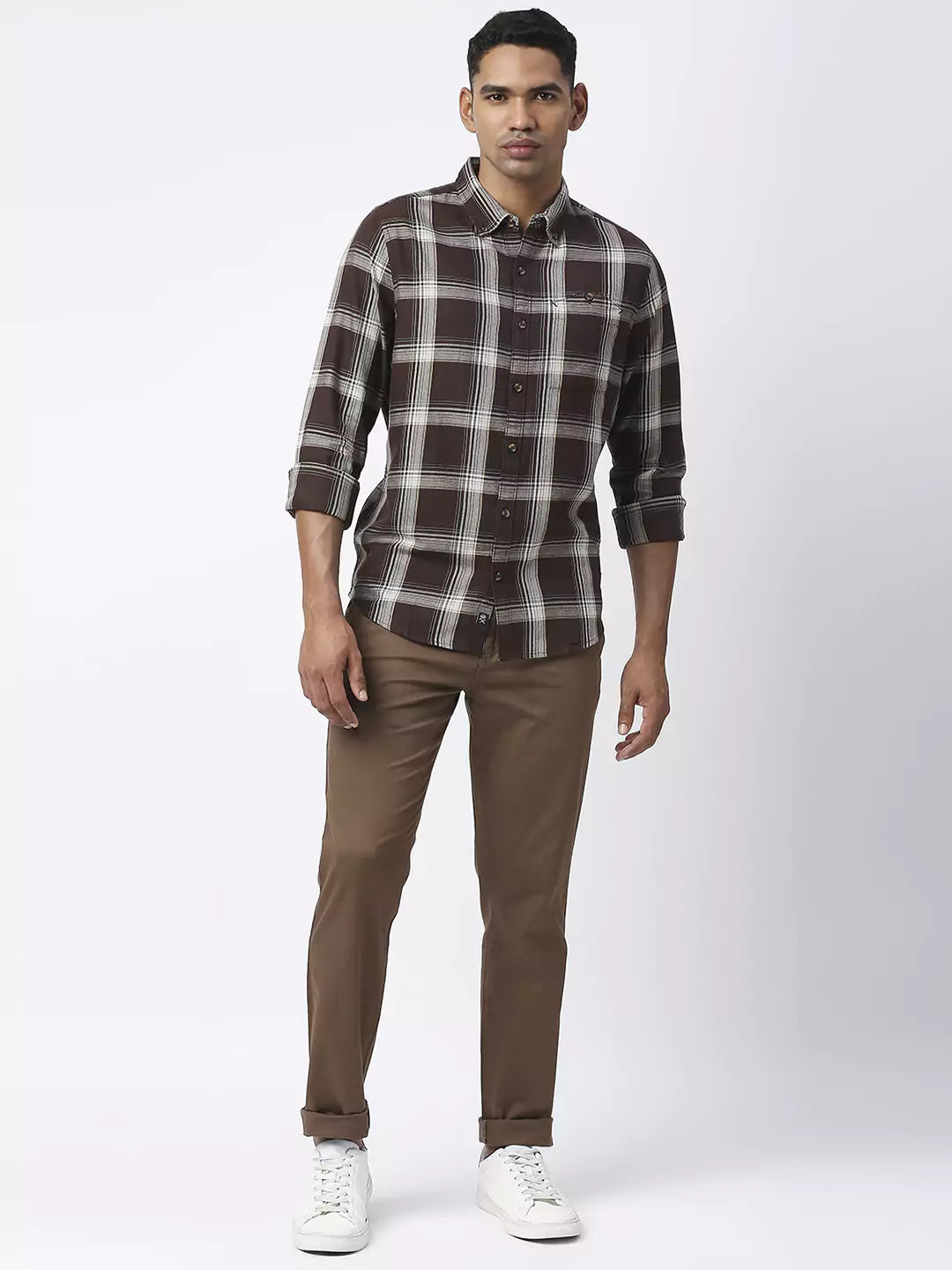 Thomas Scott Men Mid-Rise Classic Slim Fit Trousers