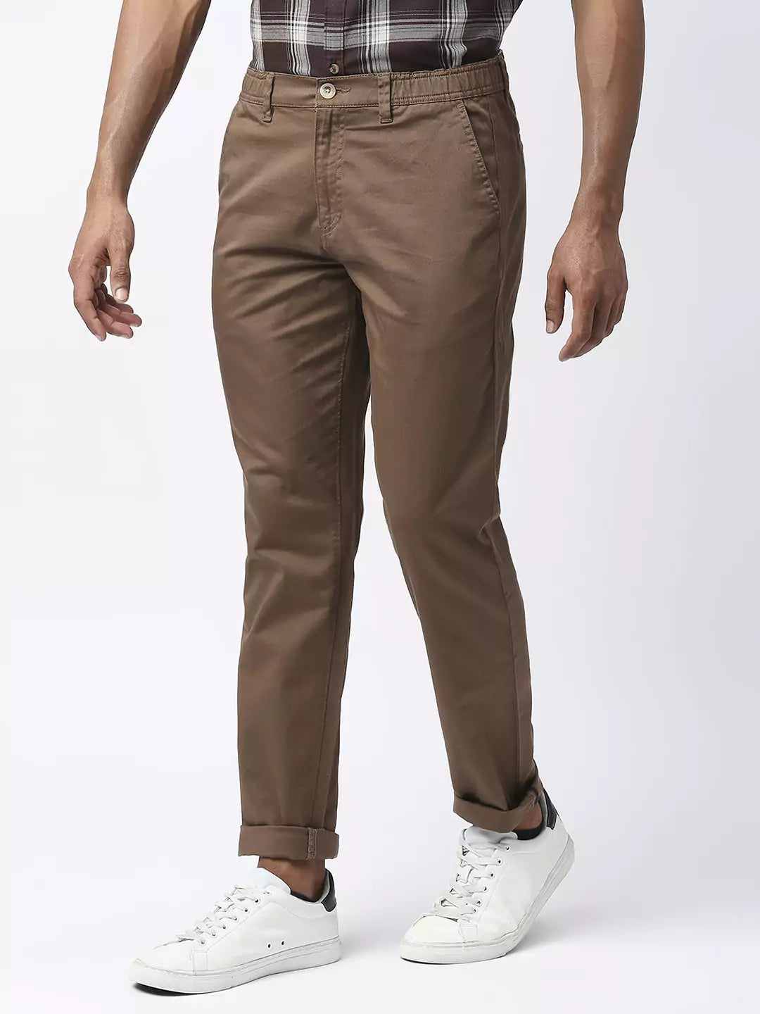 Thomas Scott Men Mid-Rise Classic Slim Fit Trousers