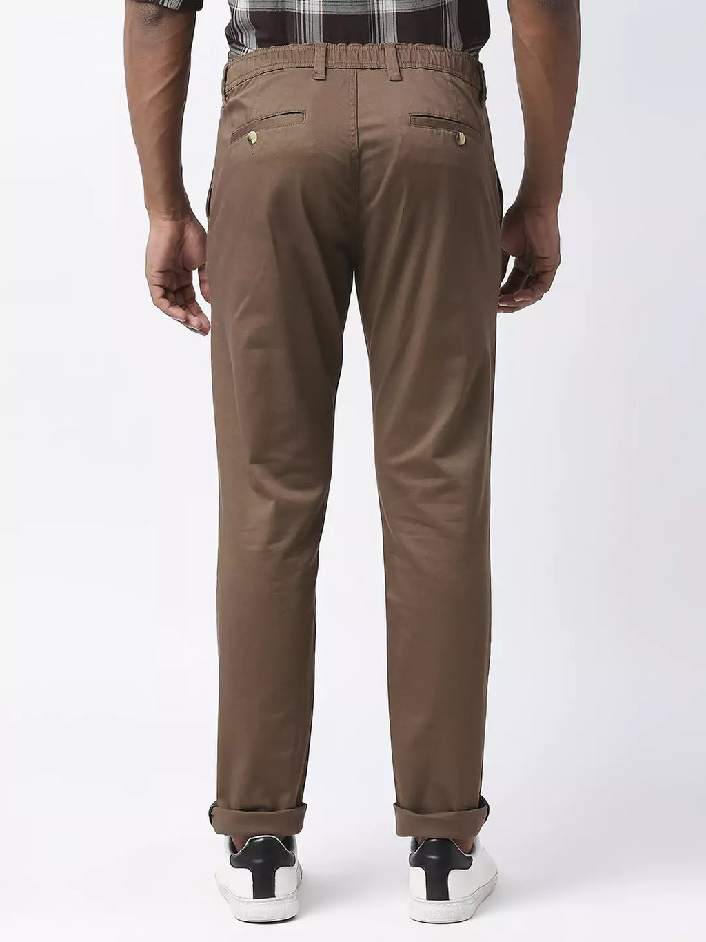 Thomas Scott Men Mid-Rise Classic Slim Fit Trousers