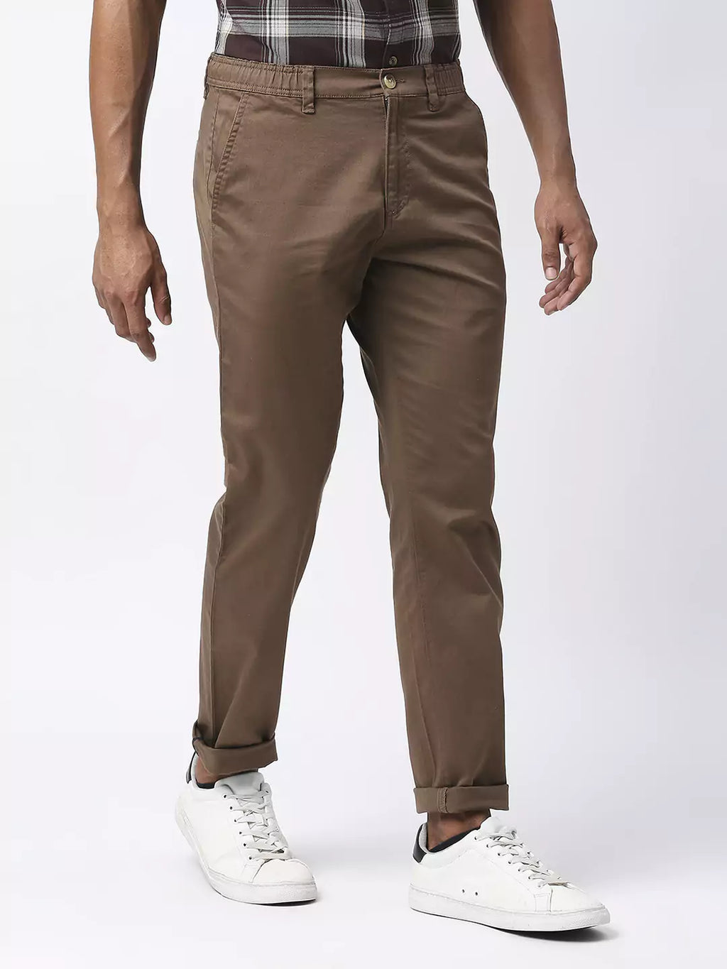 Thomas Scott Men Mid-Rise Classic Slim Fit Trousers