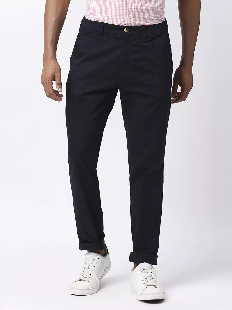 Thomas Scott Men Mid-Rise Classic Slim Fit Trousers