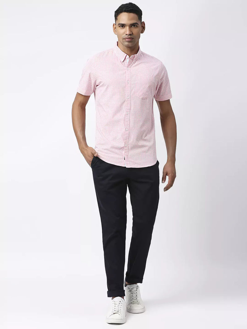 Thomas Scott Men Mid-Rise Classic Slim Fit Trousers