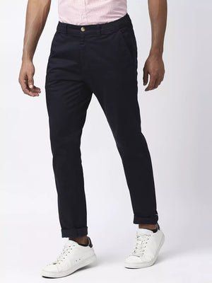 Thomas Scott Men Mid-Rise Classic Slim Fit Trousers