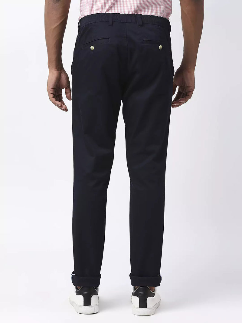Thomas Scott Men Mid-Rise Classic Slim Fit Trousers