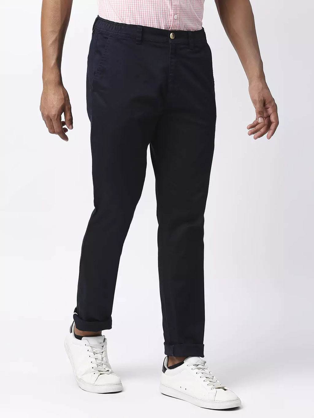 Thomas Scott Men Mid-Rise Classic Slim Fit Trousers