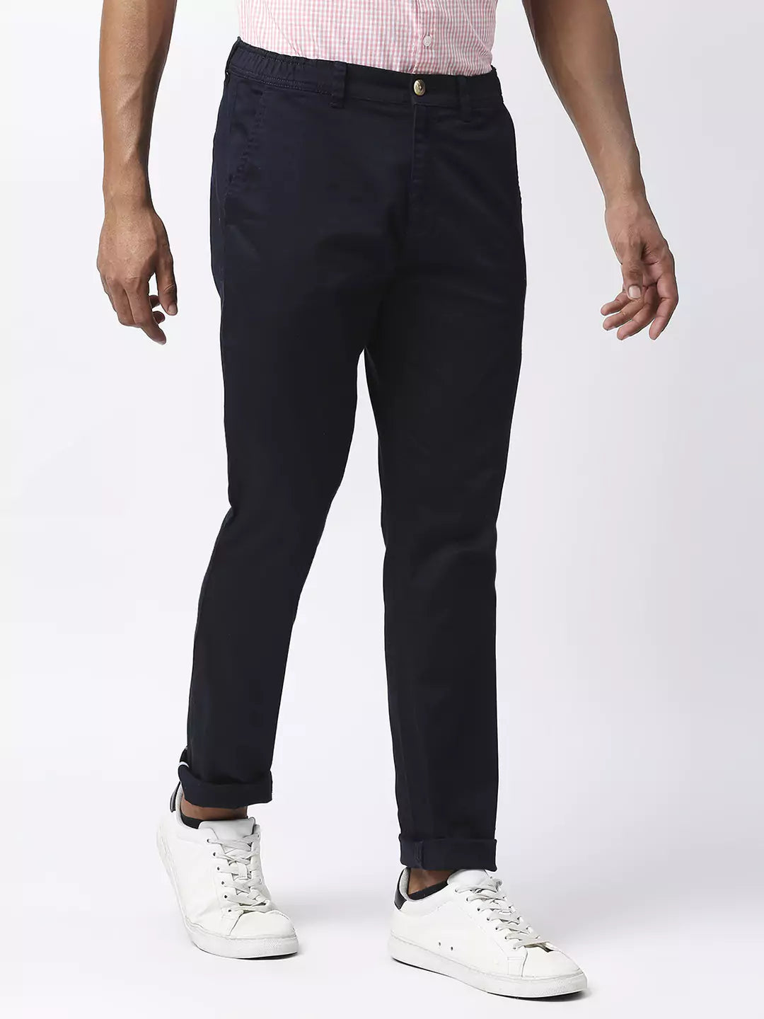 Thomas Scott Men Mid-Rise Classic Slim Fit Trousers