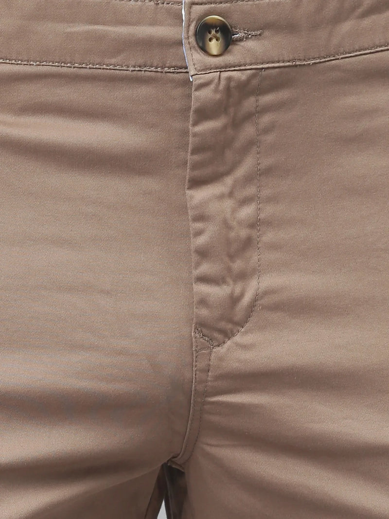 Thomas Scott Men Brown Easy Wash Sustainable Trousers