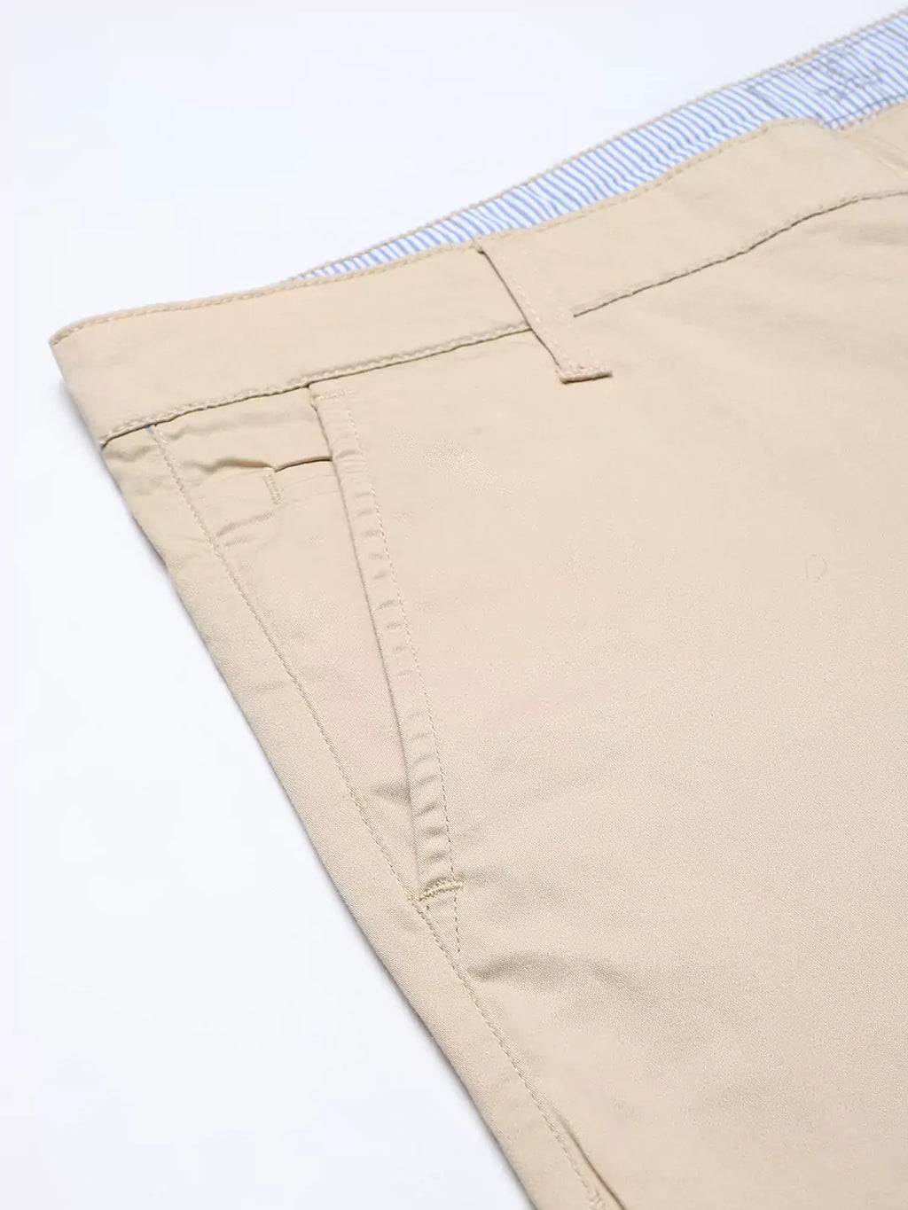 Thomas Scott Men Beige Easy Wash Slim Fit Winter Sustainable Chinos