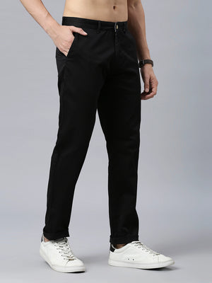 Thomas Scott Men Classic Slim Fit Mid-Rise Chinos Trousers