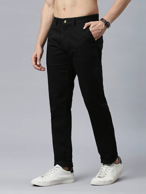 Thomas Scott Men Classic Slim Fit Mid-Rise Chinos Trousers