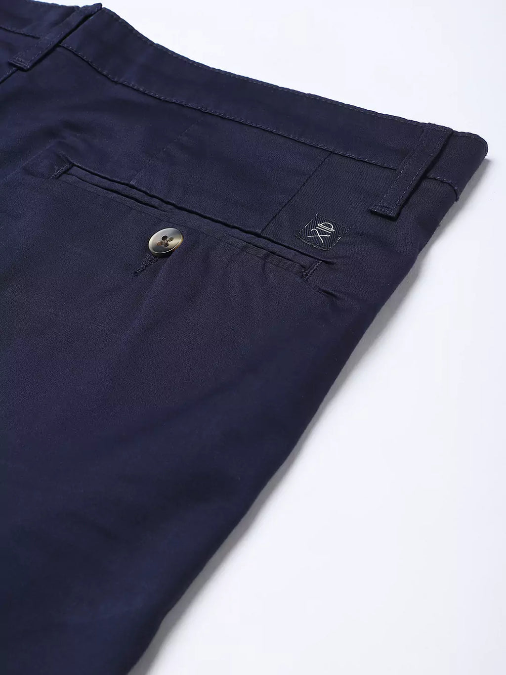 Thomas Scott Men Navy Blue Sustainable Chinos Trousers