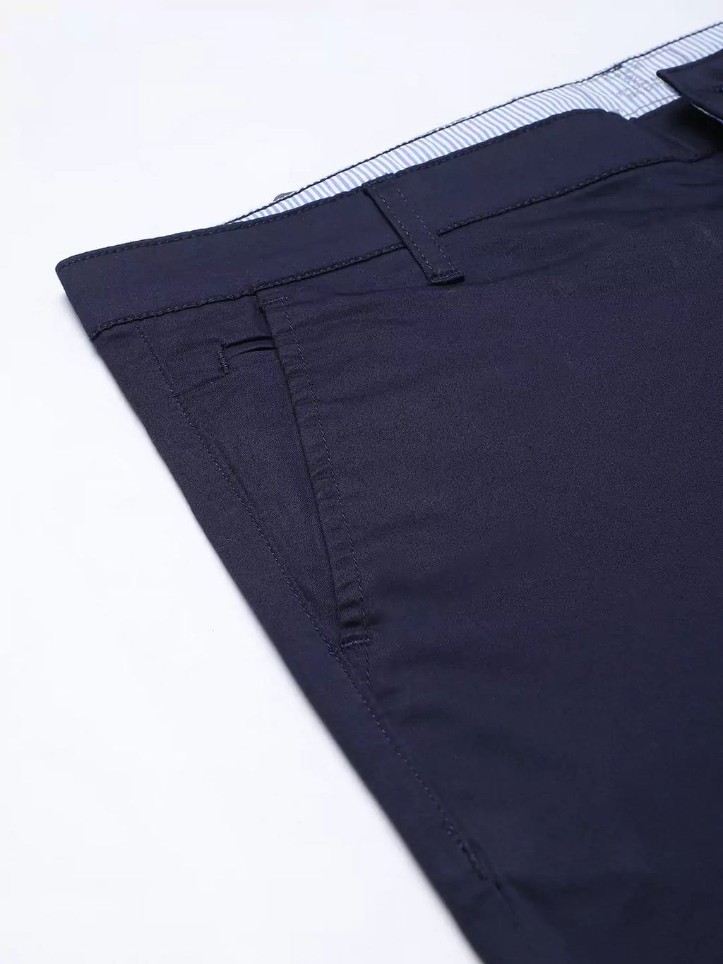 Thomas Scott Men Navy Blue Sustainable Chinos Trousers
