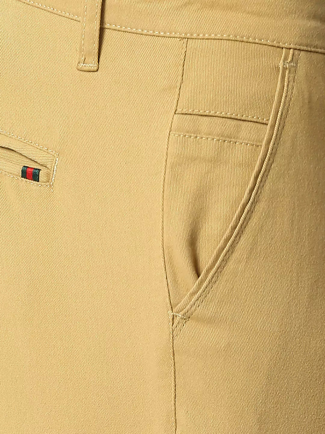 Thomas Scott Men Khaki Mid-Rise Regular Fit Knitted Joggers Trouser