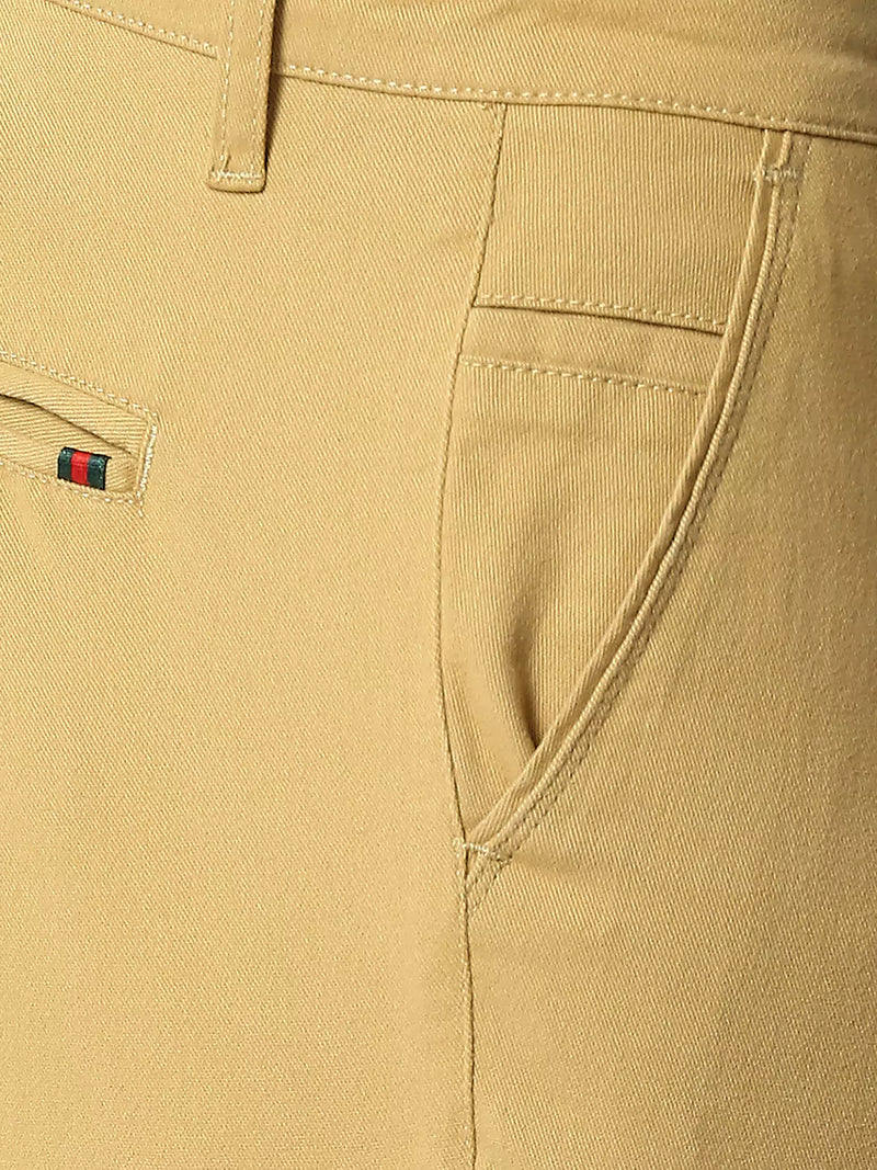 Thomas Scott Men Khaki Mid-Rise Regular Fit Knitted Joggers Trouser