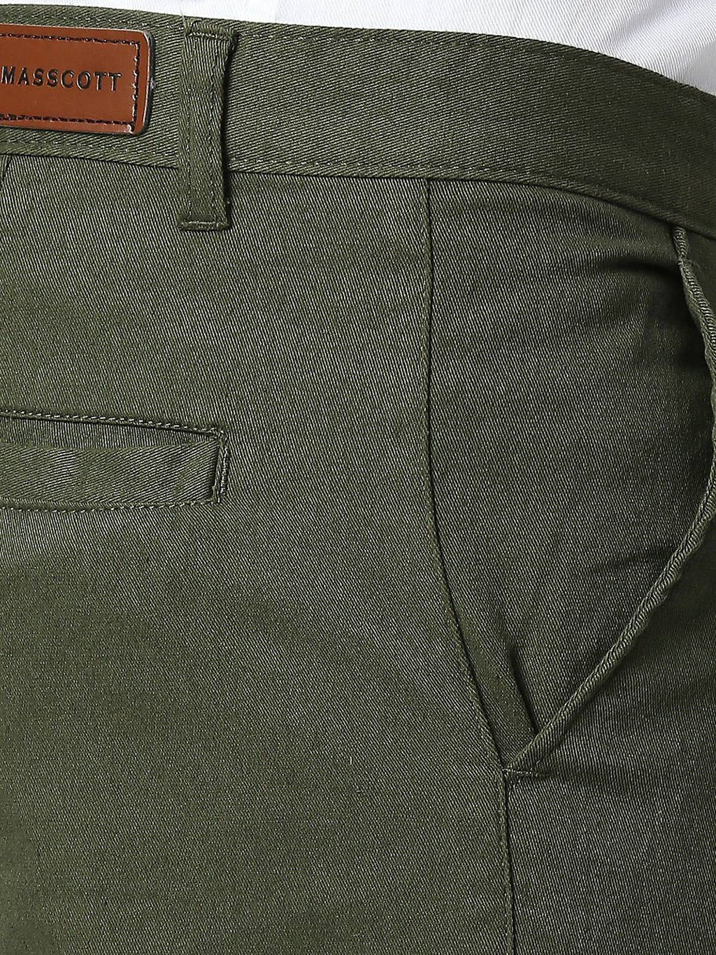 Thomas Scott Men Green Slim Fit Trousers