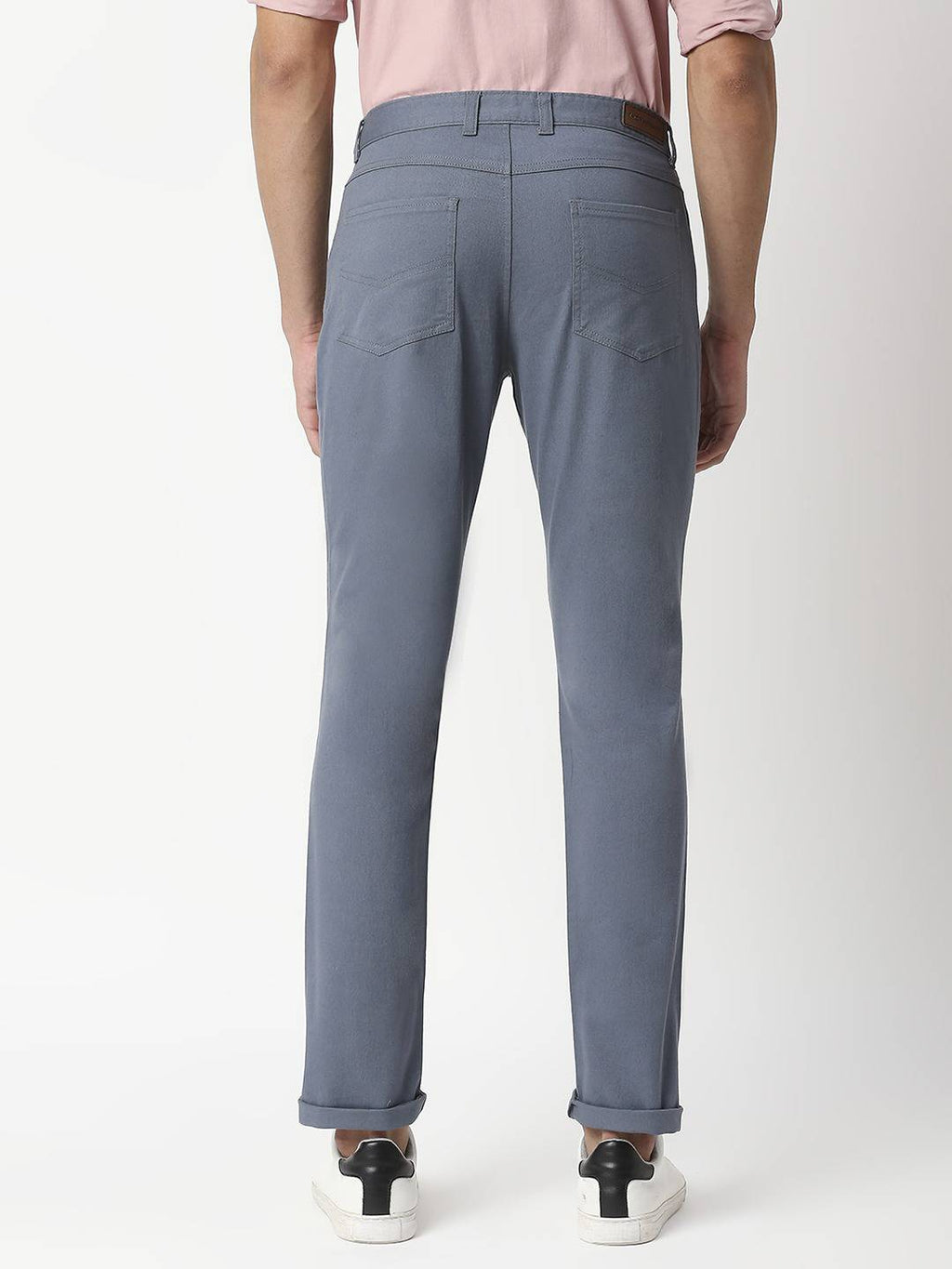Thomas Scott Men Blue Slim Fit Chinos Trousers