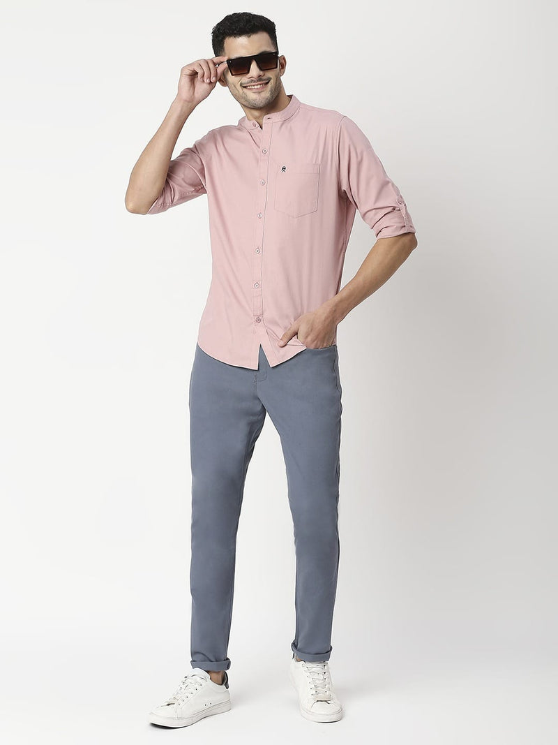 Thomas Scott Men Blue Slim Fit Chinos Trousers