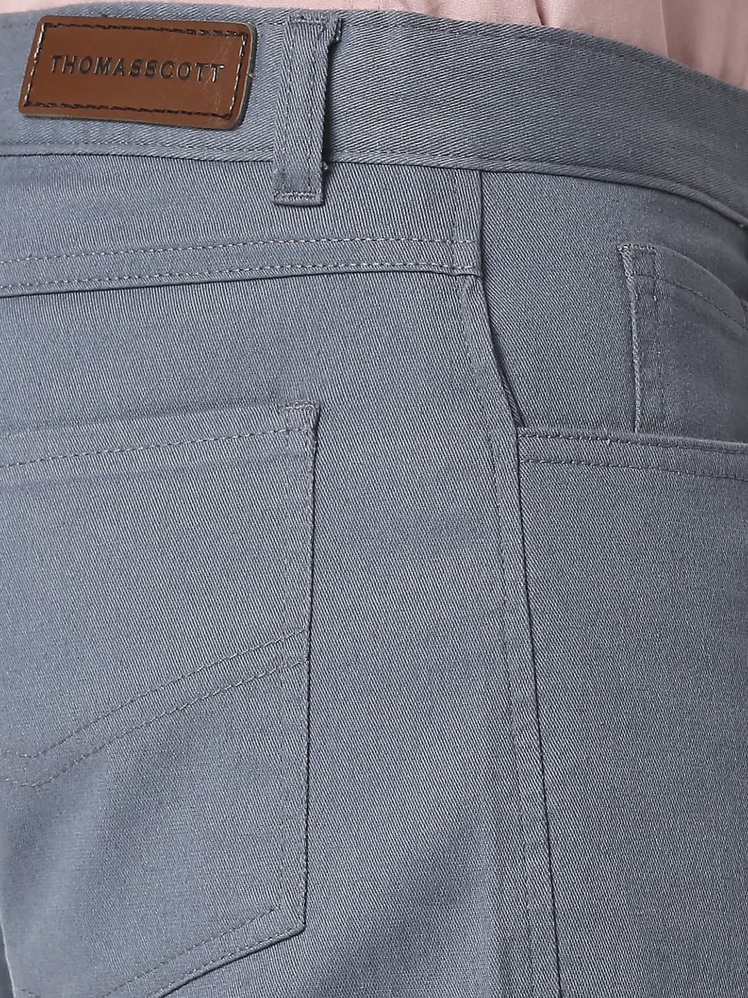 Thomas Scott Men Blue Slim Fit Chinos Trousers