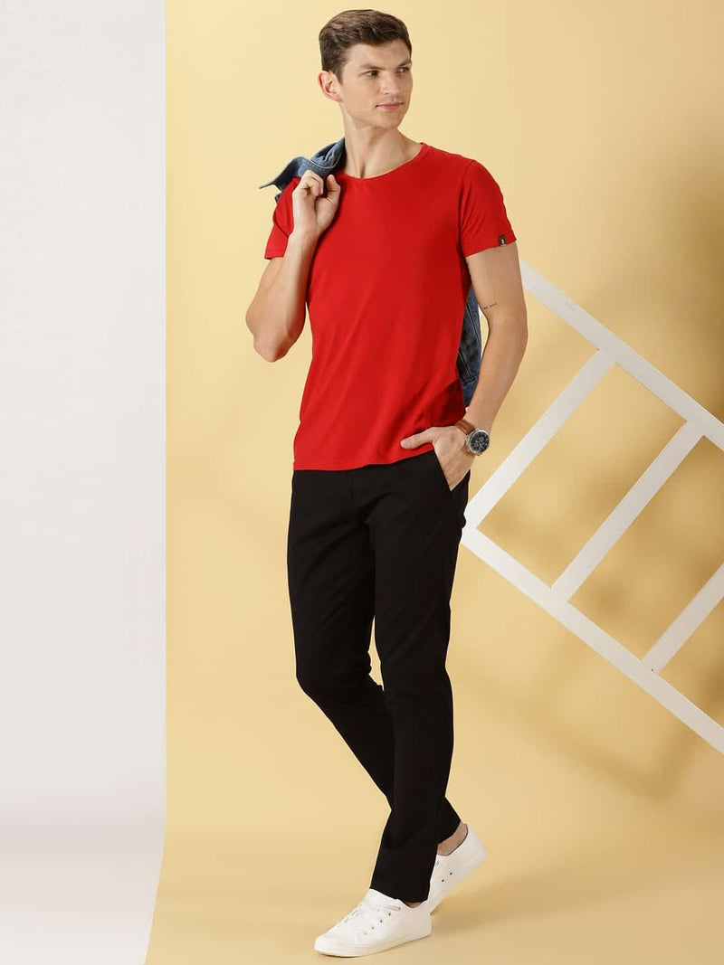 Thomas Scott Men Smart Easy Wash Mid-Rise Chinos