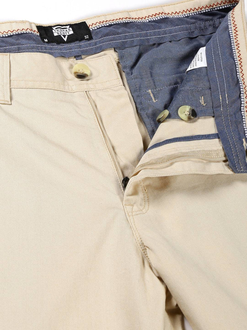 Thomas Scott Men Mid-Rise Smart Fit Easy Wash Chinos Trousers