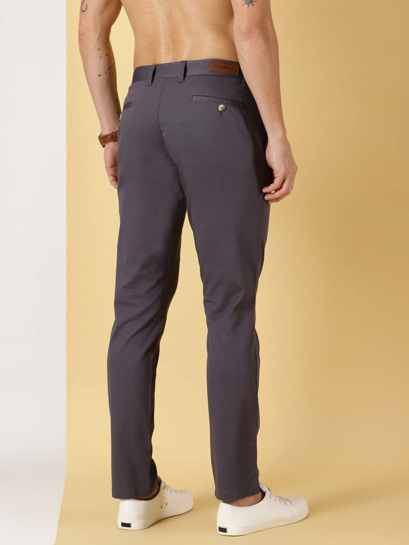 Thomas Scott Men Mid-Rise Smart Fit Easy Wash Chinos Trousers