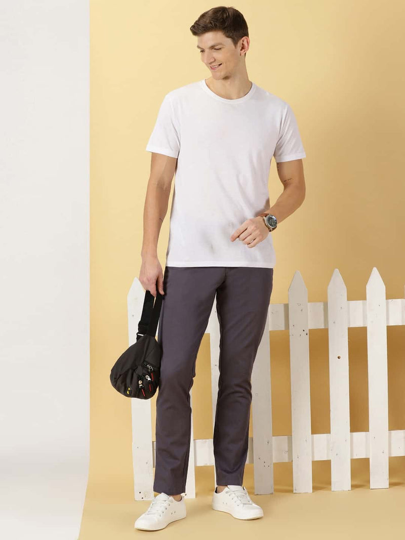 Thomas Scott Men Mid-Rise Smart Fit Easy Wash Chinos Trousers