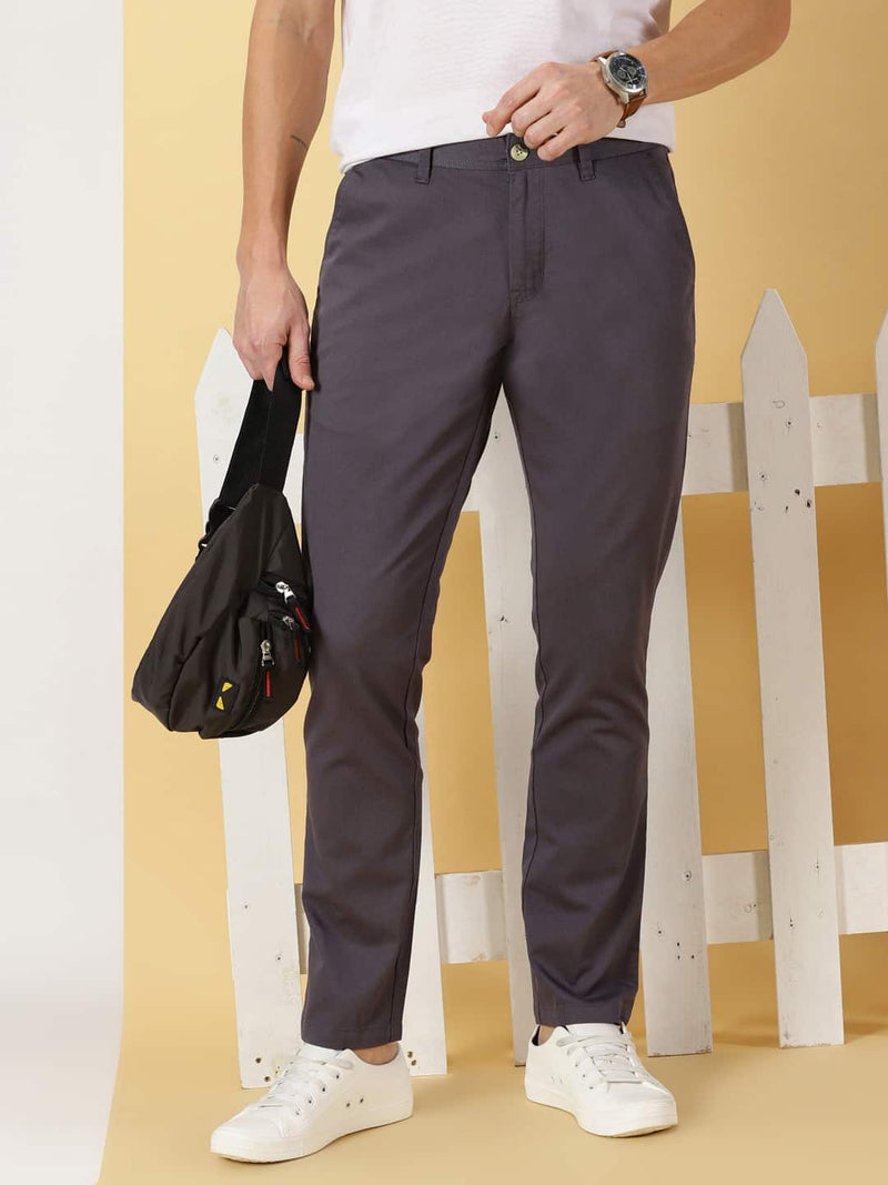 Thomas Scott Men Mid-Rise Smart Fit Easy Wash Chinos Trousers