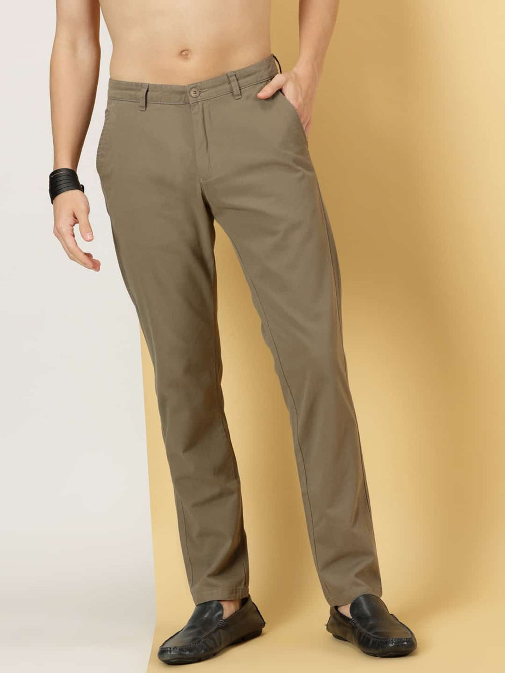 Thomas Scott Men Smart Slim Fit Cotton Chinos Trouser