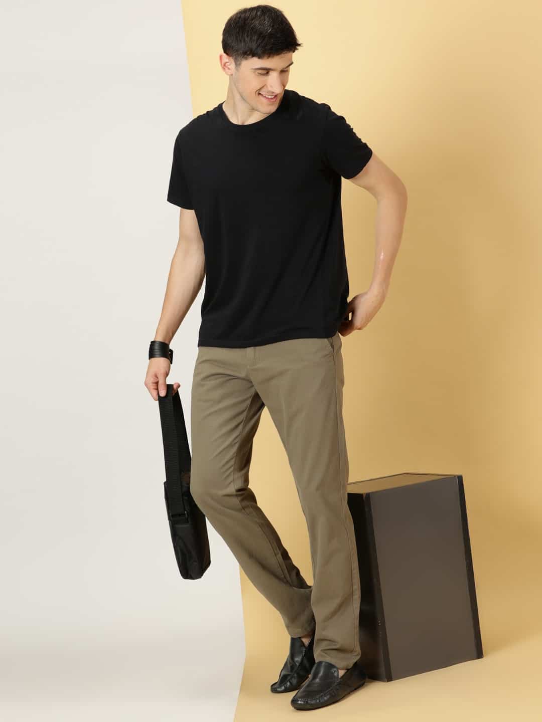 Thomas Scott Men Smart Slim Fit Cotton Chinos Trouser