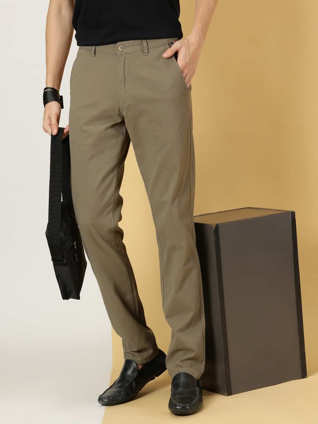 Thomas Scott Men Smart Slim Fit Cotton Chinos Trouser